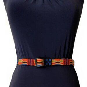 Bison Designs Southwestern Coyote Nylon Weft-Faced Woven Belt